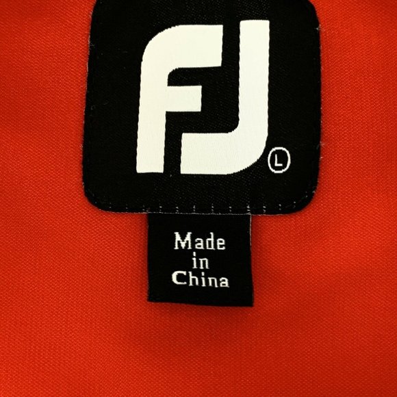 FootJoy Mens L 1/2 Zip Chest Pocket Golf Pullover Gray Red Long Sleeve mint - Picture 3 of 9